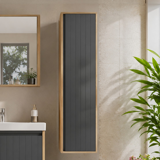 Bonitobagno Prato 40 cm Banyo Boy Dolabı Antrasit