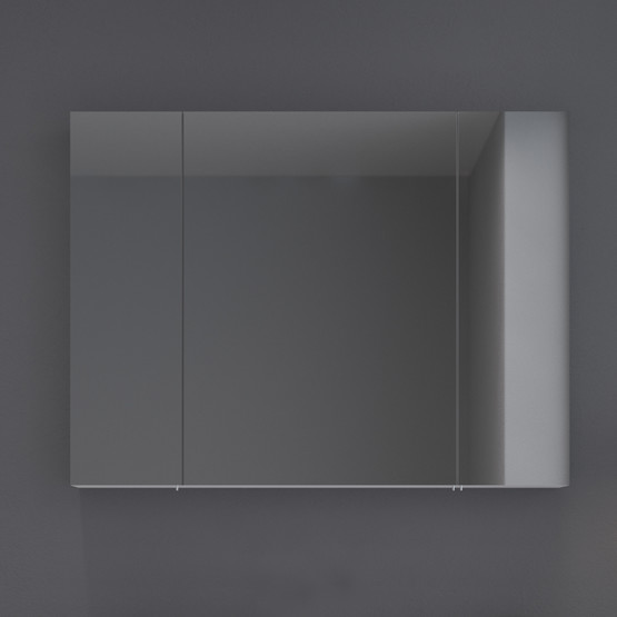 Bonitobagno Riano Aynalı 100 cm Banyo Dolabı Üst Modül Antrasit