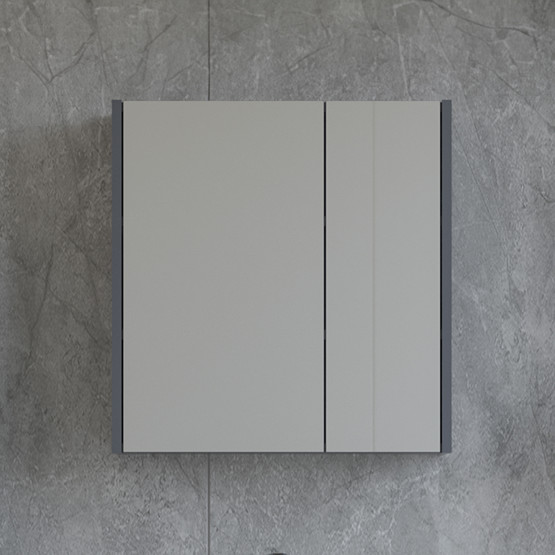 Bonitobagno Coste Aynalı 65 cm Banyo Dolabı Üst Modül Antrasit