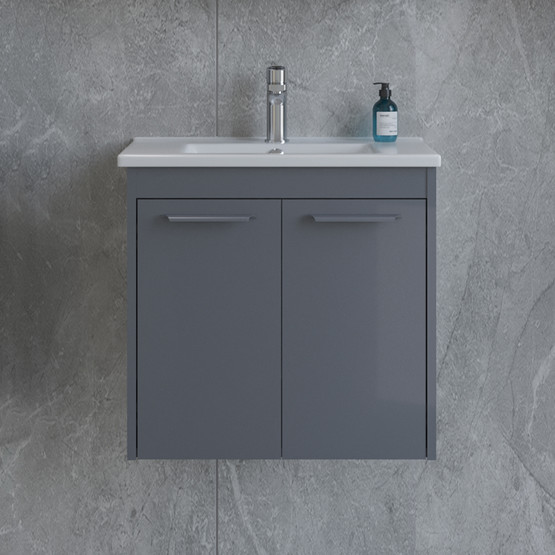 Bonitobagno Coste 65 cm Banyo Dolabı Alt Modül Antrasit