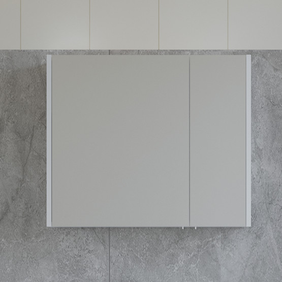 Bonitobagno Coste Aynalı 80 cm Banyo Dolabı Üst Modül Antrasit