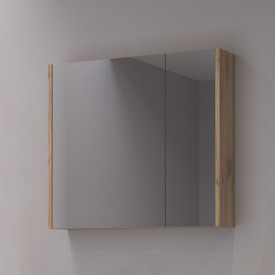 Bonitobagno Salvo Aynalı 80 cm Banyo Dolabı Üst Modül Beyaz
