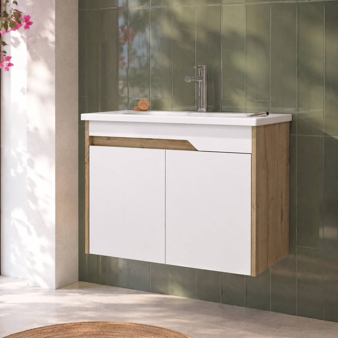    Bonitobagno Salvo 85 cm Banyo Dolabı Alt Modül Beyaz 