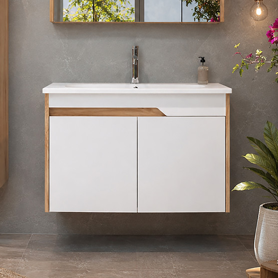 Bonitobagno Salvo 100 cm Banyo Dolabı Alt Modül Beyaz