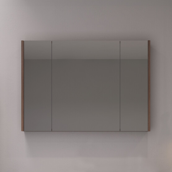 Bonitobagno Salvo Aynalı 100 cm Banyo Dolabı Üst Modül Antrasit