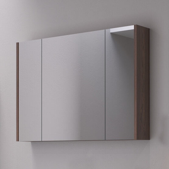 Bonitobagno Salvo Aynalı 100 cm Banyo Dolabı Üst Modül Antrasit