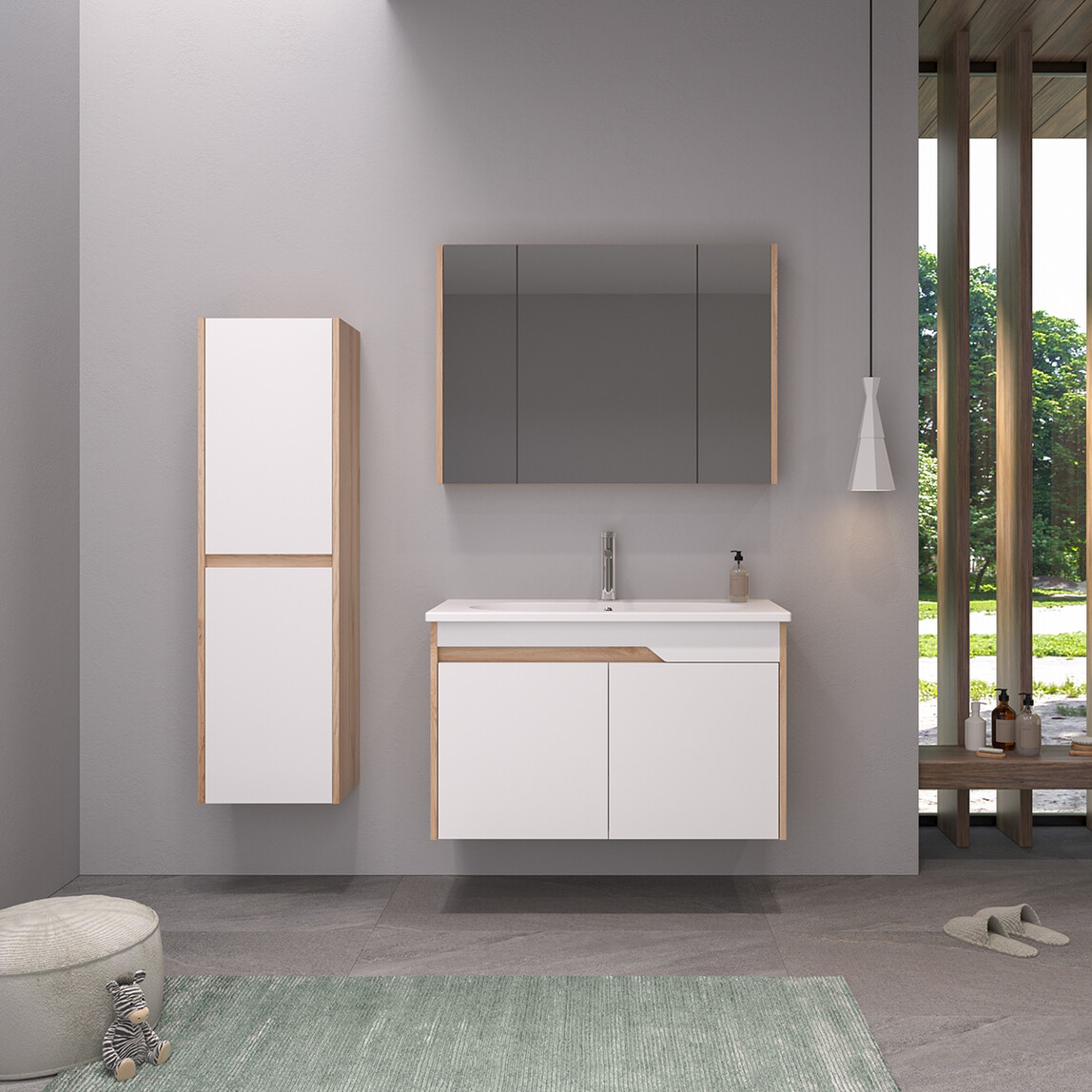    Bonitobagno Salvo 40 cm Banyo Boy Dolabı Beyaz 