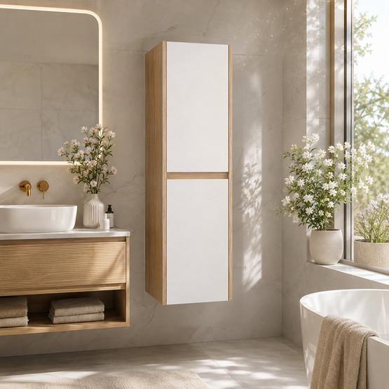 Bonitobagno Salvo 40 cm Banyo Boy Dolabı Beyaz