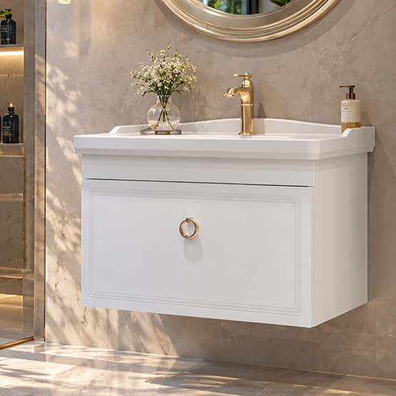 Bonitobagno Livorno 85 cm Banyo Dolabı Alt Modül Beyaz