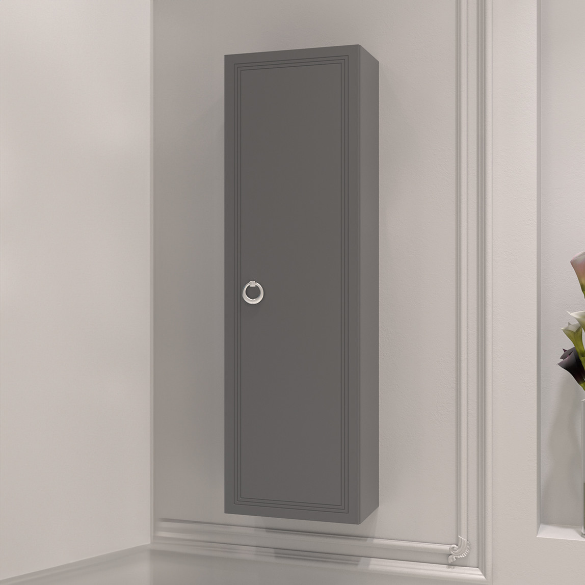    Bonitobagno Livorno 40 cm Banyo Boy Dolabı Antrasit 