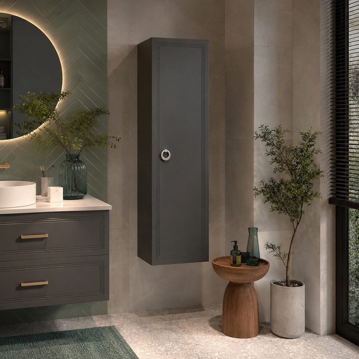    Bonitobagno Livorno 40 cm Banyo Boy Dolabı Antrasit 