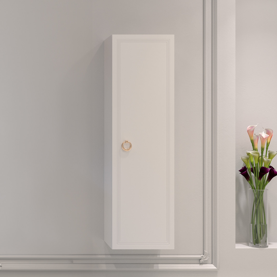    Bonitobagno Livorno 40 cm Banyo Boy Dolabı Beyaz 