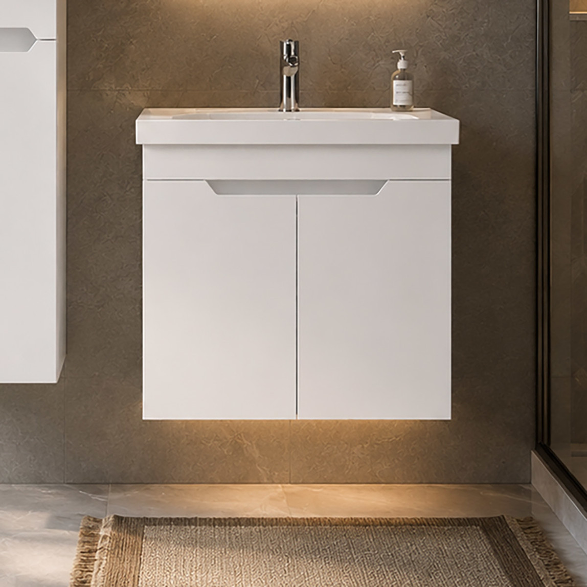    Bonitobagno Rita 65 cm Banyo Dolabı Alt Modül Beyaz 