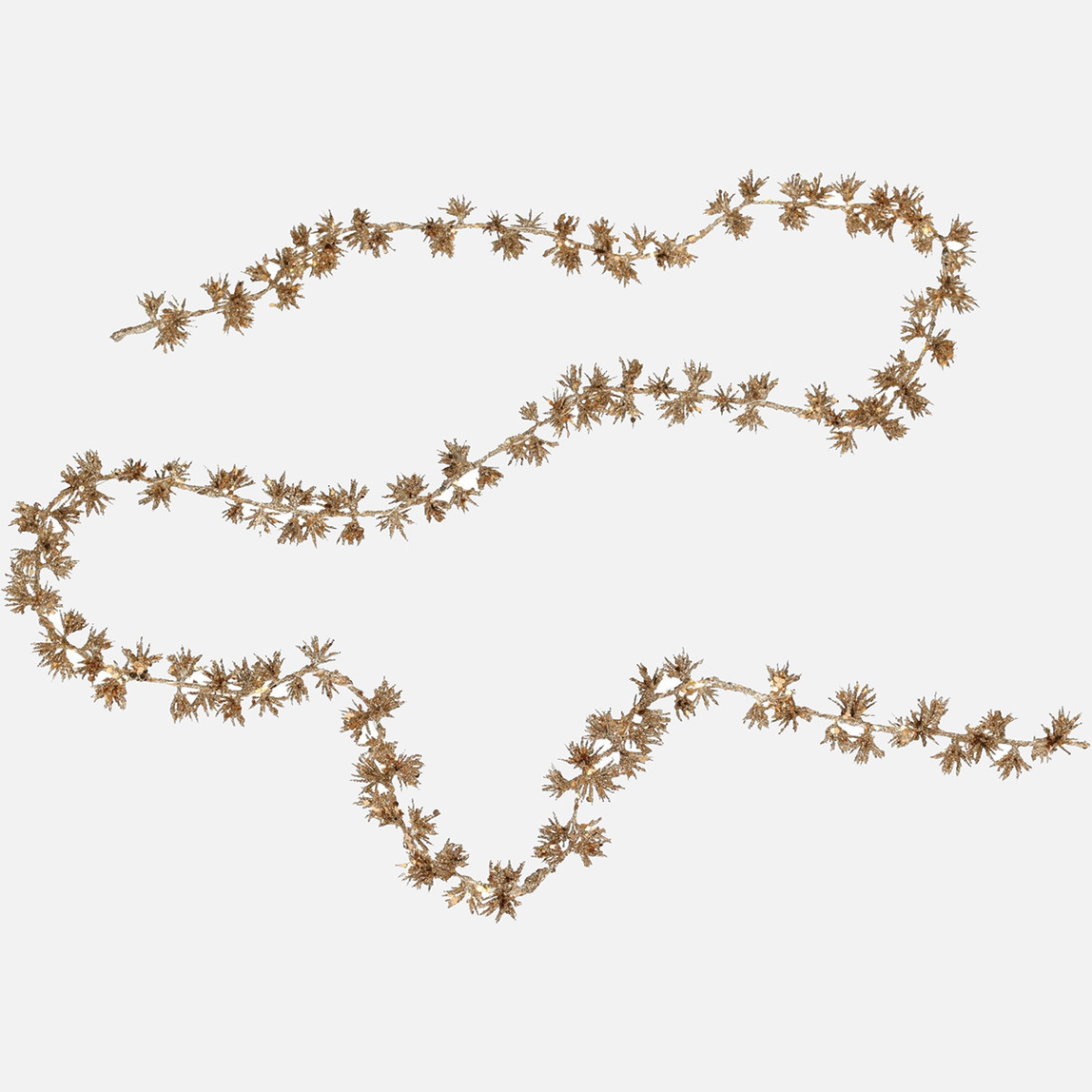    Dekoratif Ledli 180cm Altın Işıklı Girland 