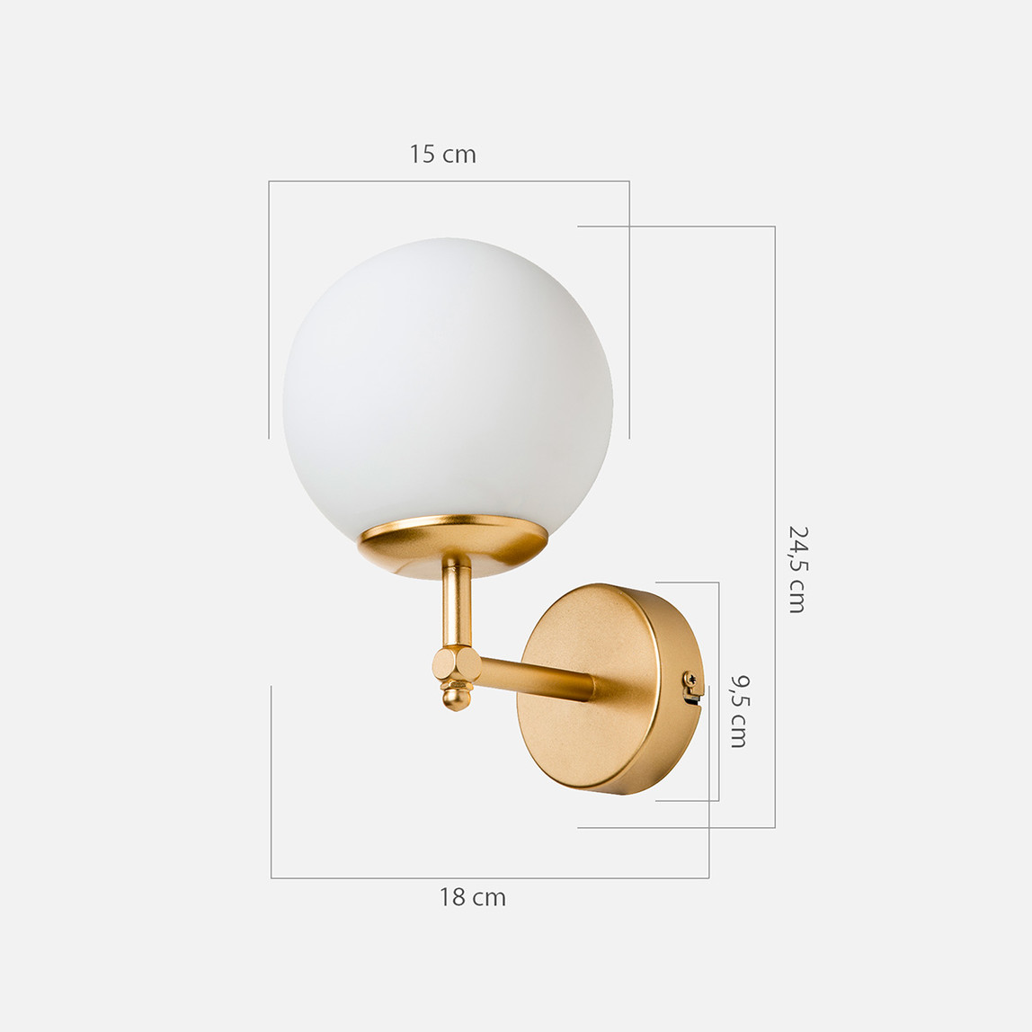    Dolphın Aplik Gold E-27 Duy  