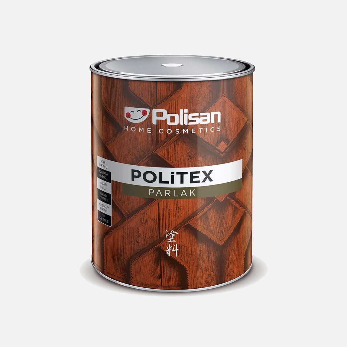    Polisan 2,50 L Politex Parlak Vernik Fındık 