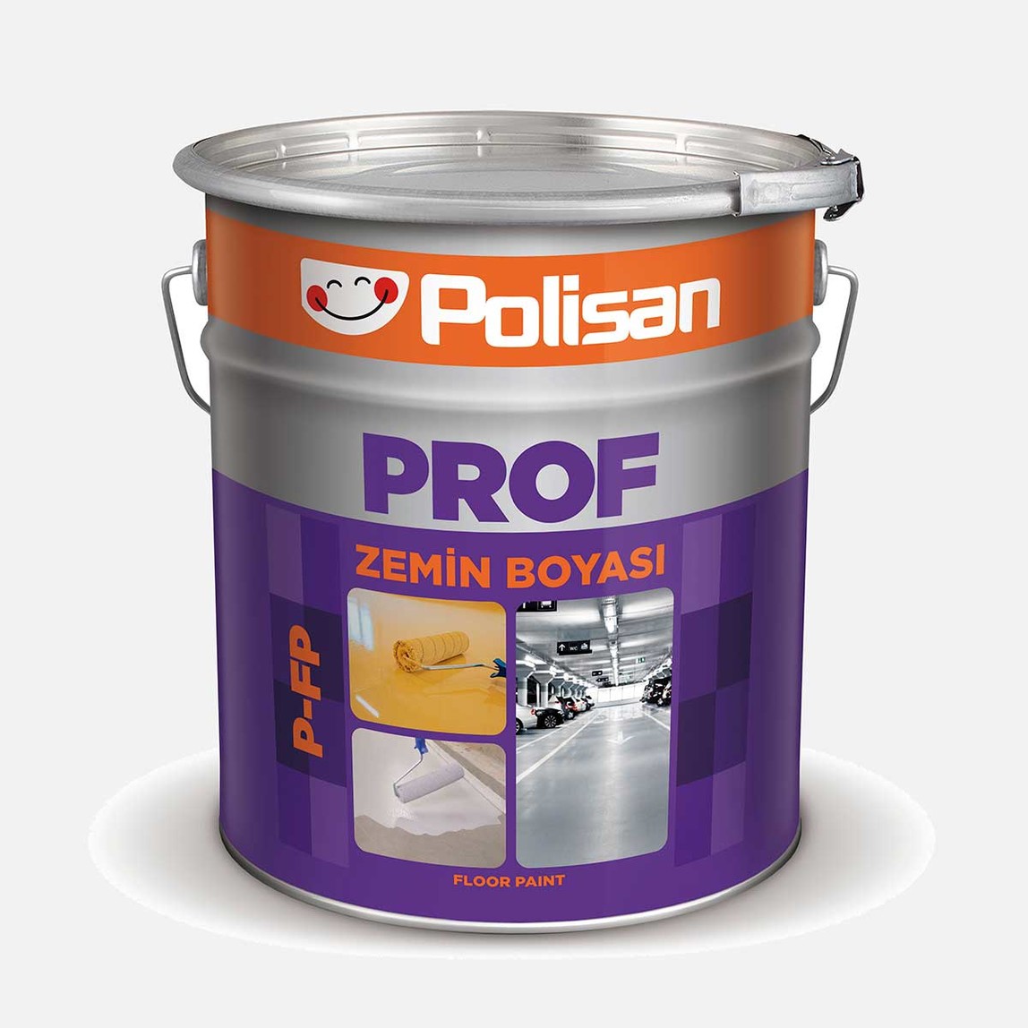    Polisan 5 KG Profesyonel Zemin Boyası Koyu Gri 