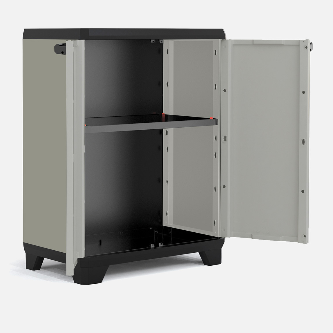    Keter Planet Tek Raflı Plastik Dolap Gri 