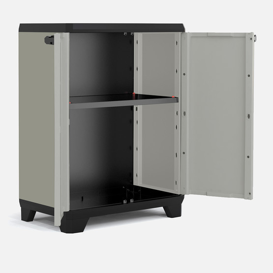 Keter Planet Tek Raflı Plastik Dolap Gri