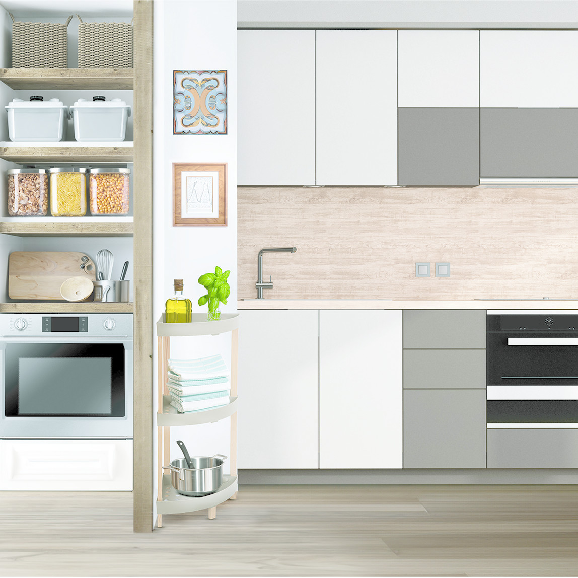    Fixwood 3 Katlı Çok Amaçlı Raf Fix-2002-3   