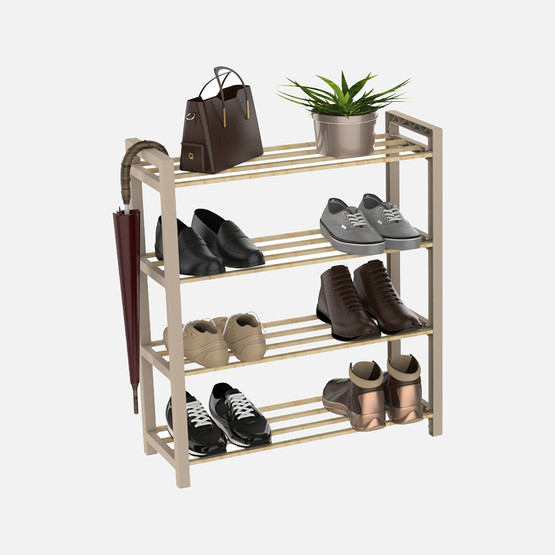 Fixwood Ahşap Çubuklu Ayakkabılık Fix-2041-2 