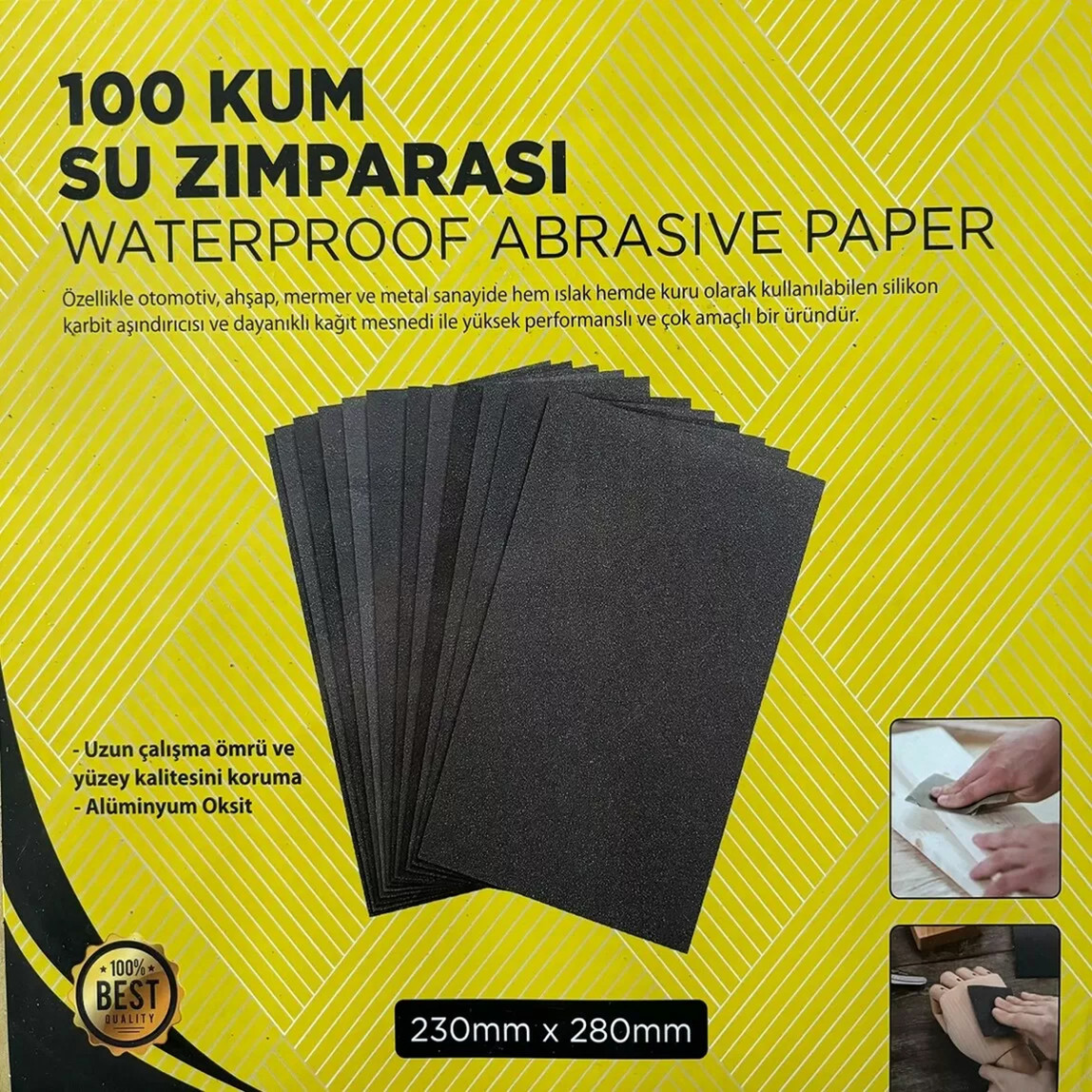    Dizayn Su Zımparası 100 Kum   