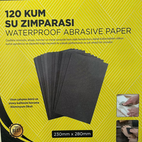 Dizayn Su Zımparası 120 Kum