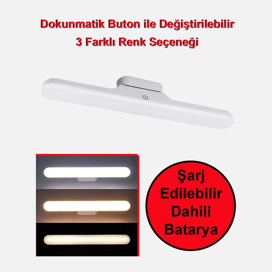 GreenTech Şarjlı Led Lamba 3 Renk