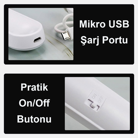 GreenTech Şarjlı Led Lamba 3 Renk