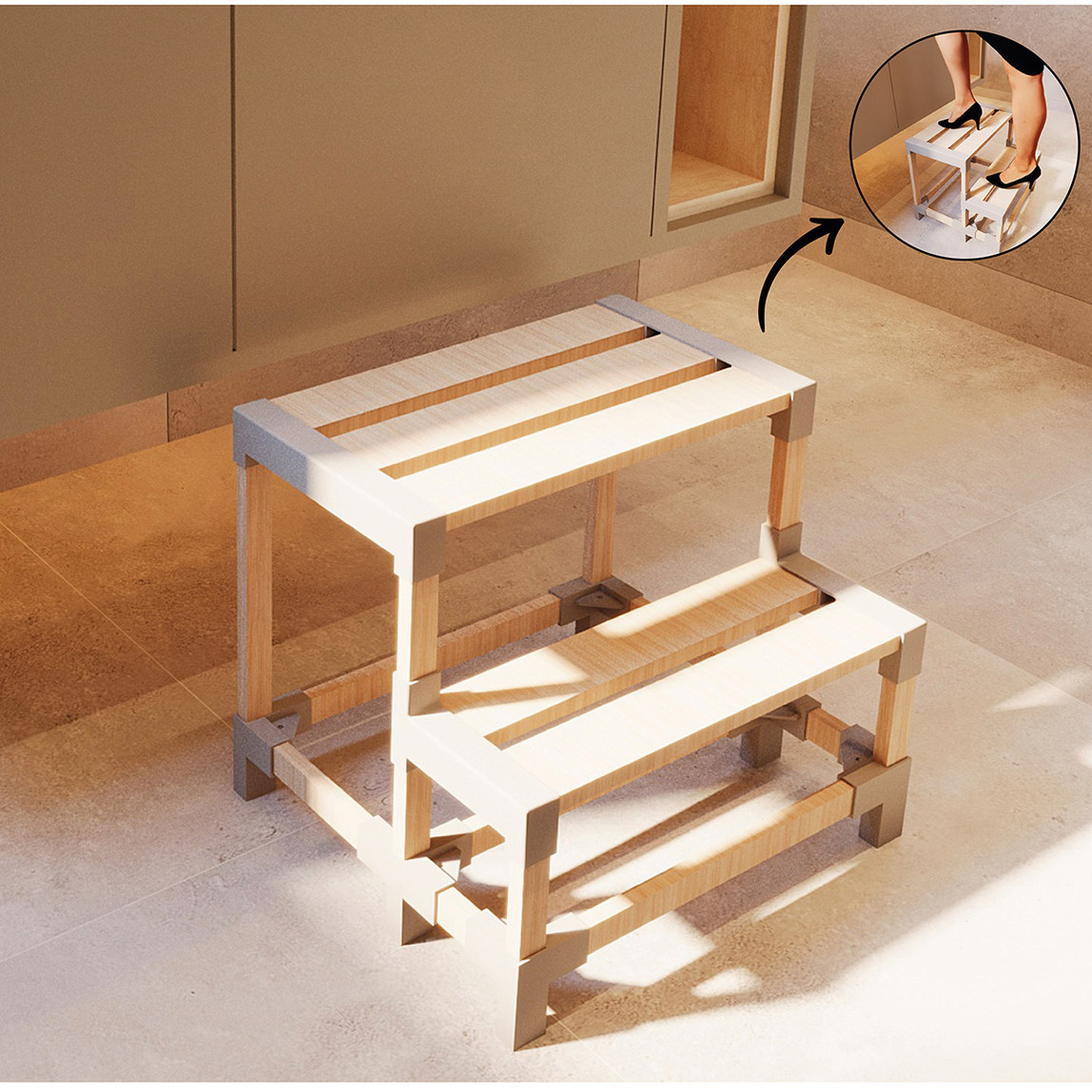    Fixwood Ahşap Basamak Fix-2027   