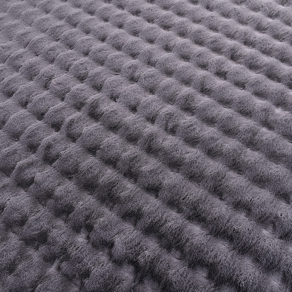    Crea Antrasit Mantar Post Ebatlı Halı 80x150 cm 