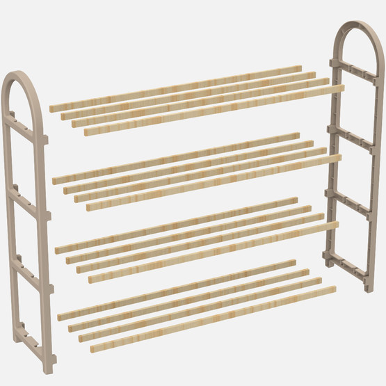 Fixwood Ahşap Çubuklu Ayakkabılık Fix-2040 