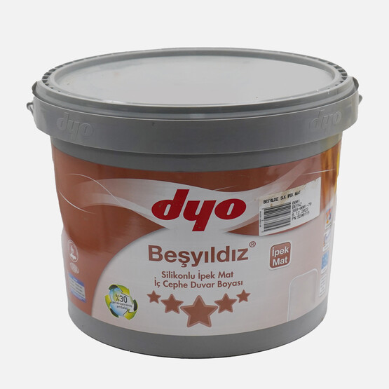 Dyo 10 KG Silikonlu Beşyıldız İpek Mat Beyaz 
