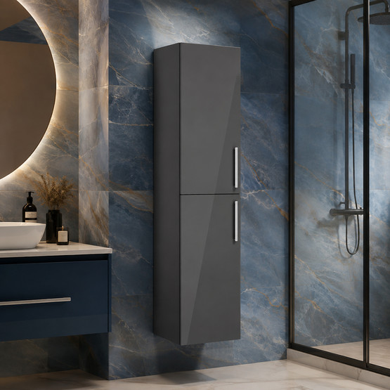 VitrA Fla 42 cm Banyo Boy Dolabı Antrasit