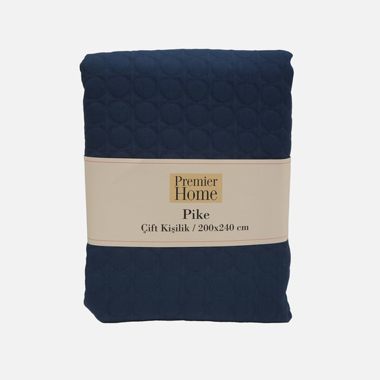 Premier Home Jakar Retro Çift Kişilik Pike Lacivert 