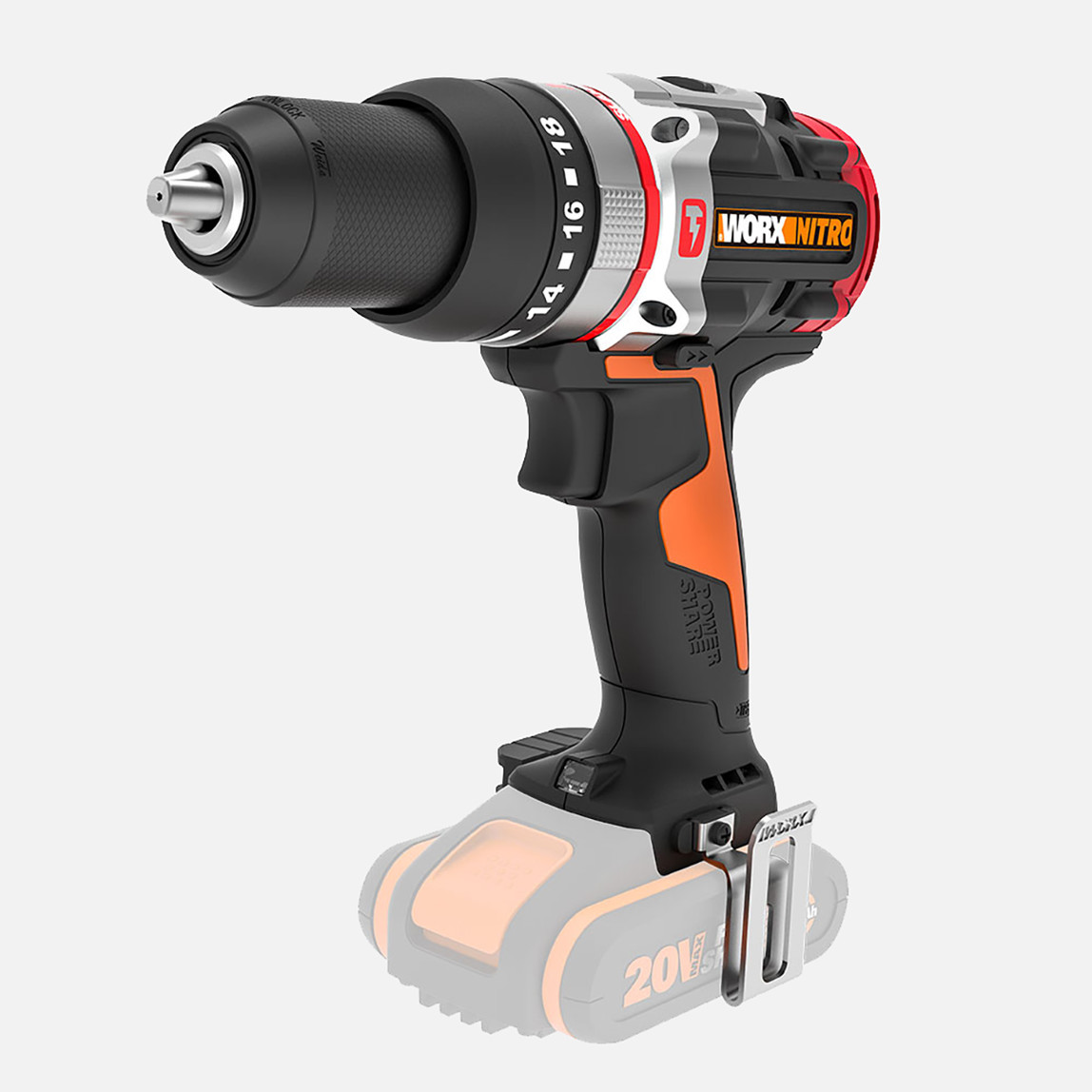    WORX WX354.9 20Volt Kömürsüz Profesyonel Darbeli Şarjlı Matkap 