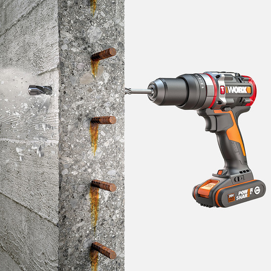 WORX WX354.9 20Volt Kömürsüz Profesyonel Darbeli Şarjlı Matkap