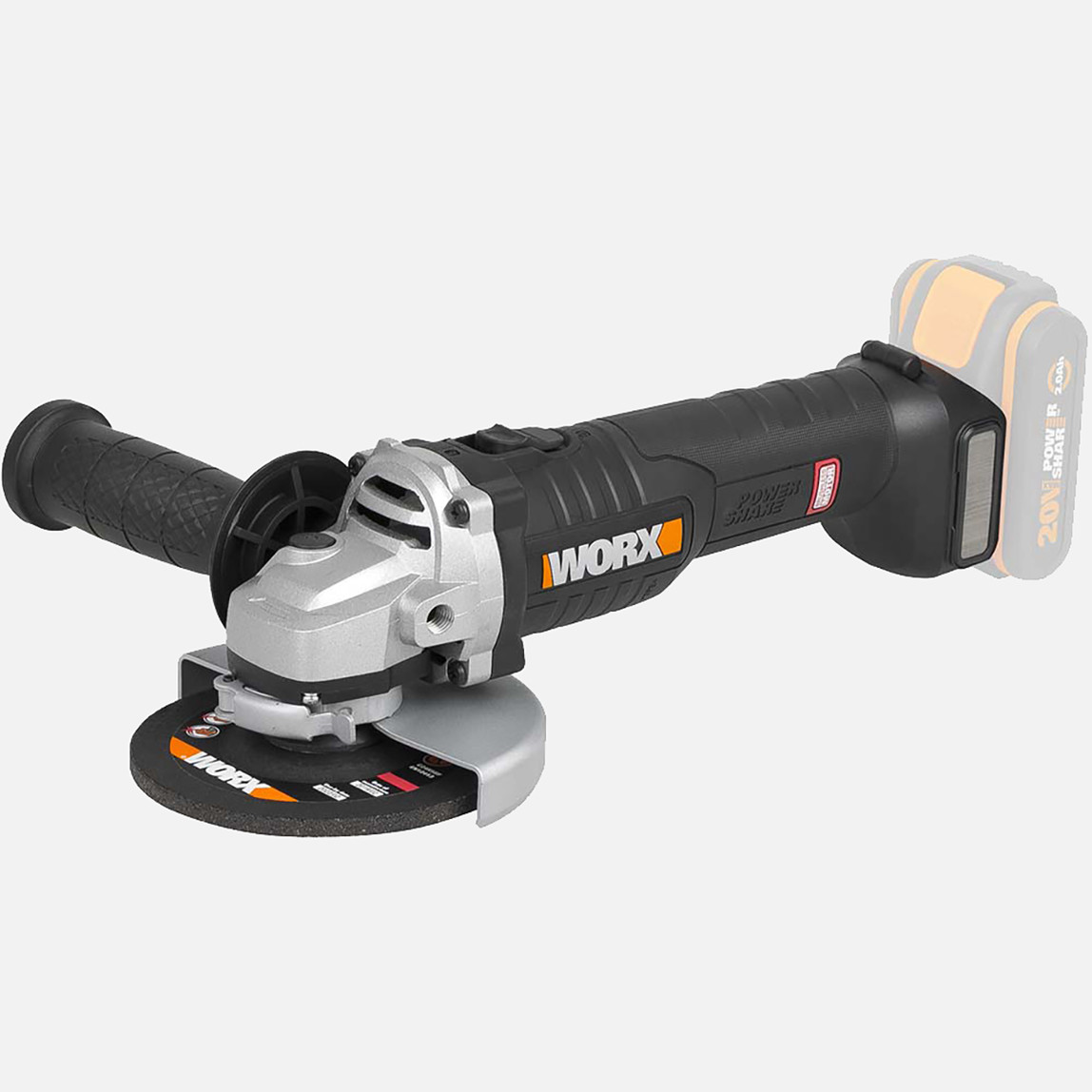    WORX WX812.9 20Volt 125mm Kömürsüz Profesyonel Avuç Taşlama 