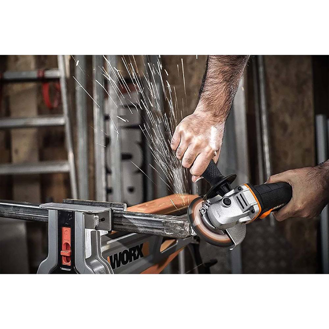   WORX WX812.9 20Volt 125mm Kömürsüz Profesyonel Avuç Taşlama 