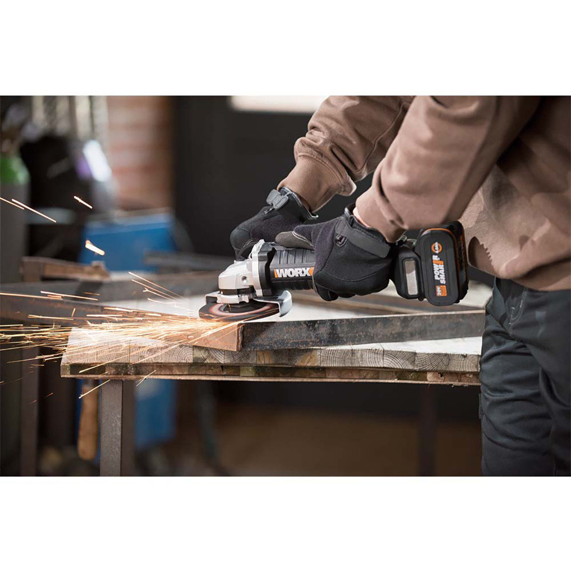    WORX WX812.9 20Volt 125mm Kömürsüz Profesyonel Avuç Taşlama 