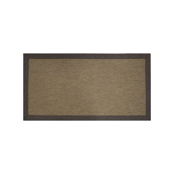 Güven Collection Nature Rustic Bordürlü Sisal Halı Kahverengi 80x150 cm