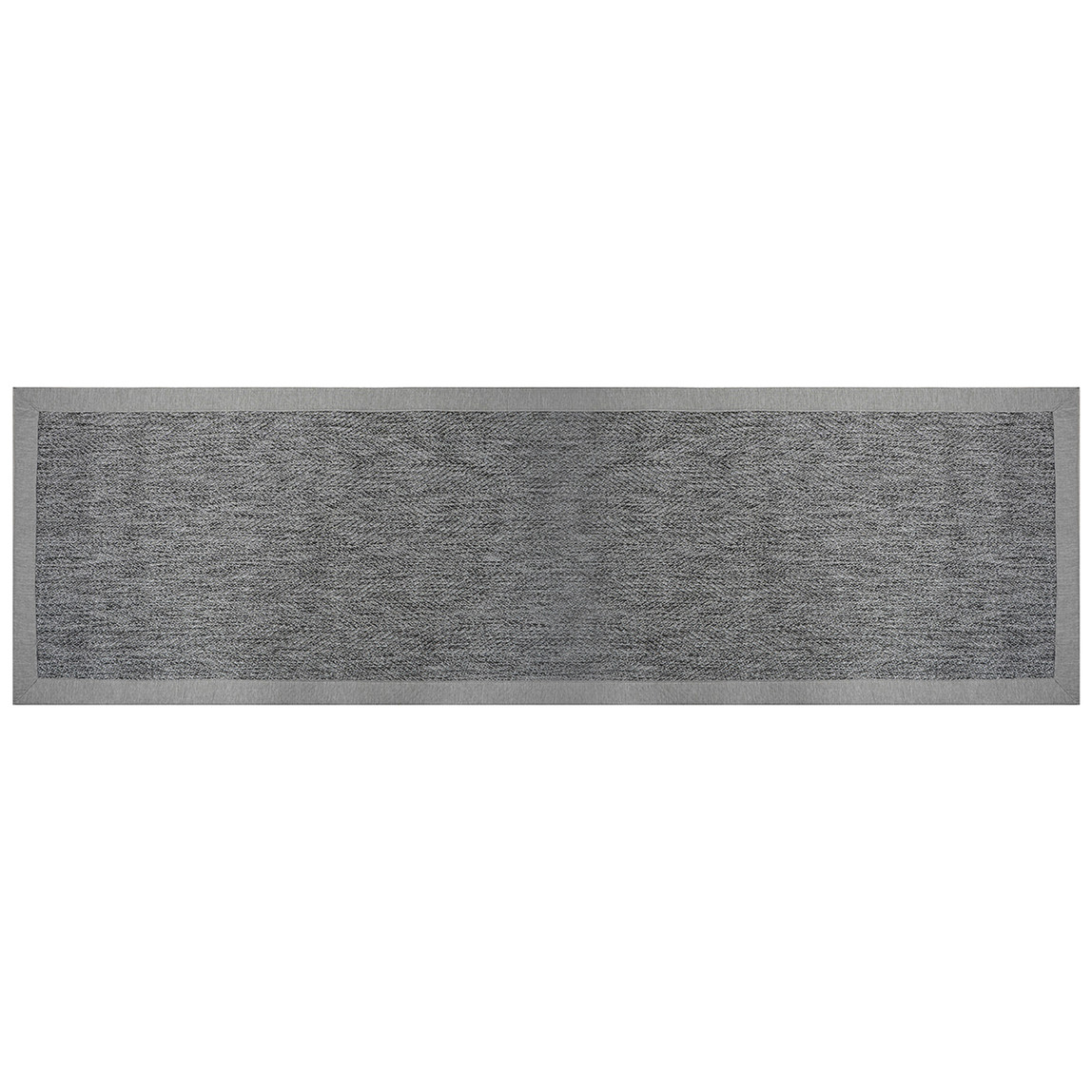    Güven Collection Nature Rustic Bordürlü Sisal Halı Gri 80x300 cm 