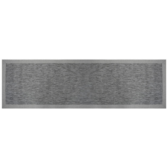 Güven Collection Nature Rustic Bordürlü Sisal Halı Gri 80x300 cm