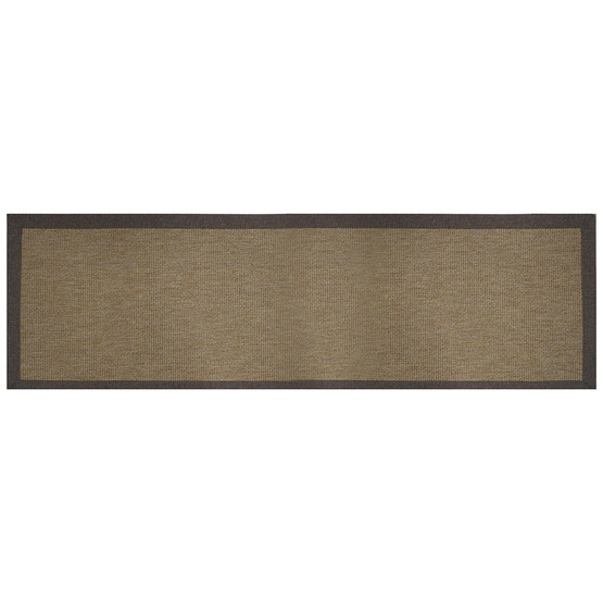 Güven Collection Nature Rustic Bordürlü Sisal Halı Kahverengi 80x300 cm