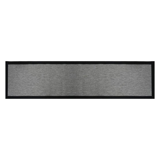 Güven Collection Nature Rustic Bordürlü Sisal Halı Koyu Gri 80x300 cm