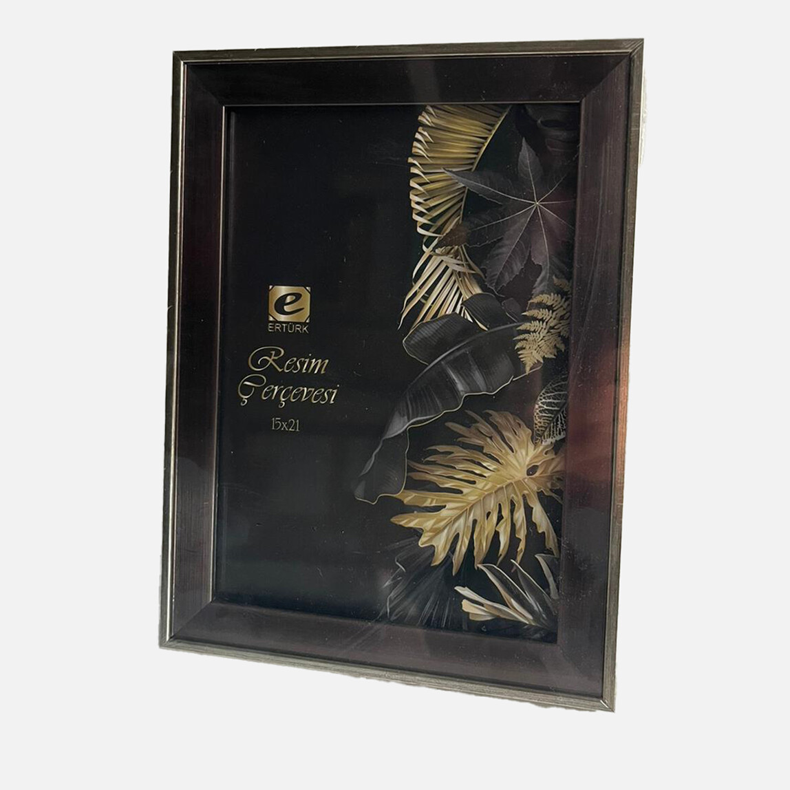    Ertürk Masaüstü Çerçeve Füme Platin 15x21 cm  