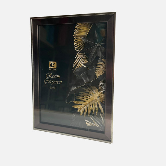 Ertürk Masaüstü Çerçeve Füme Platin 21x30 cm 