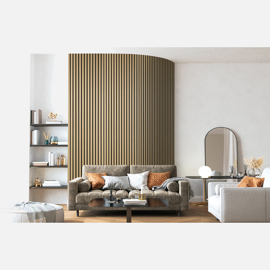 Quanti Dikdörtgen Akustik Duvar Paneli Açık Meşe 52x244x1,8 cm