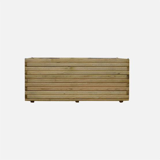 Enta Ahşap Dikdörtgen Saksı 48x98x43 cm