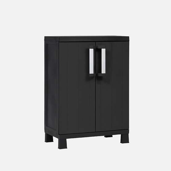 Toomax Garage Midi 2 Raflı Plastik Dolap Siyah